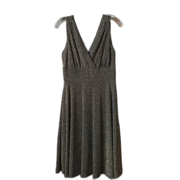 Dressbarn Dress 10 Sparkle Empire A-Line High Waist Dancing 50s Style - Picture 1 of 7